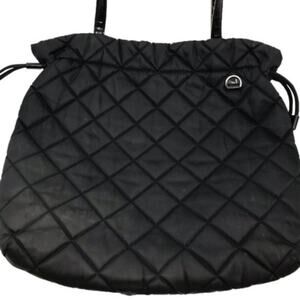 Michael Kors Black Large Fabric Puffer